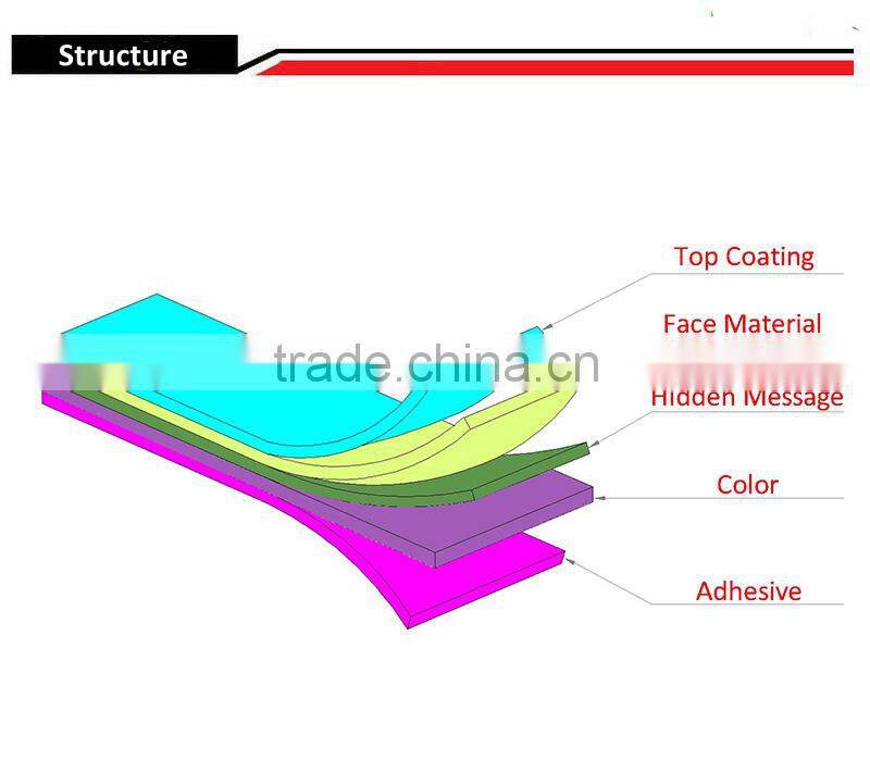Digital tamper evident sealing tape with serial numbers perforation