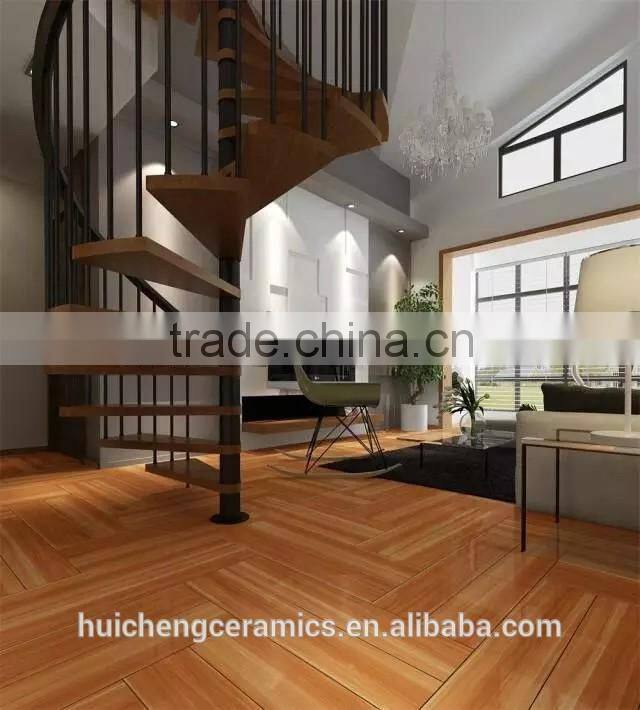 Non slip rustic glazed floor ceramic wooden tiles, homogeneous tile 150x800