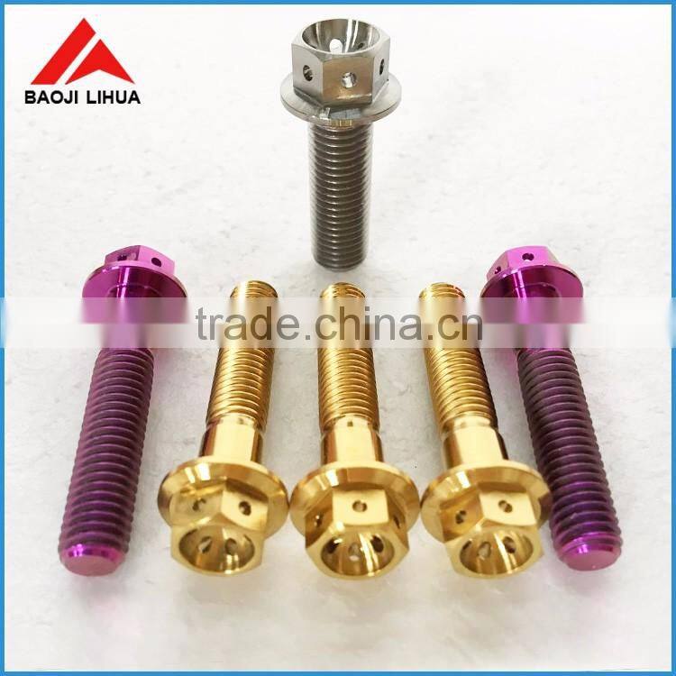 Gr5 titanium screw DIN912/DIN6921 for bicycle and motorcycle