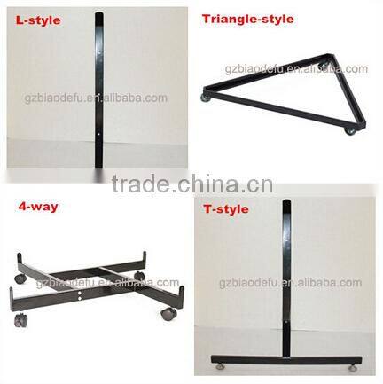 Gridwall legs display shop fitting accessories