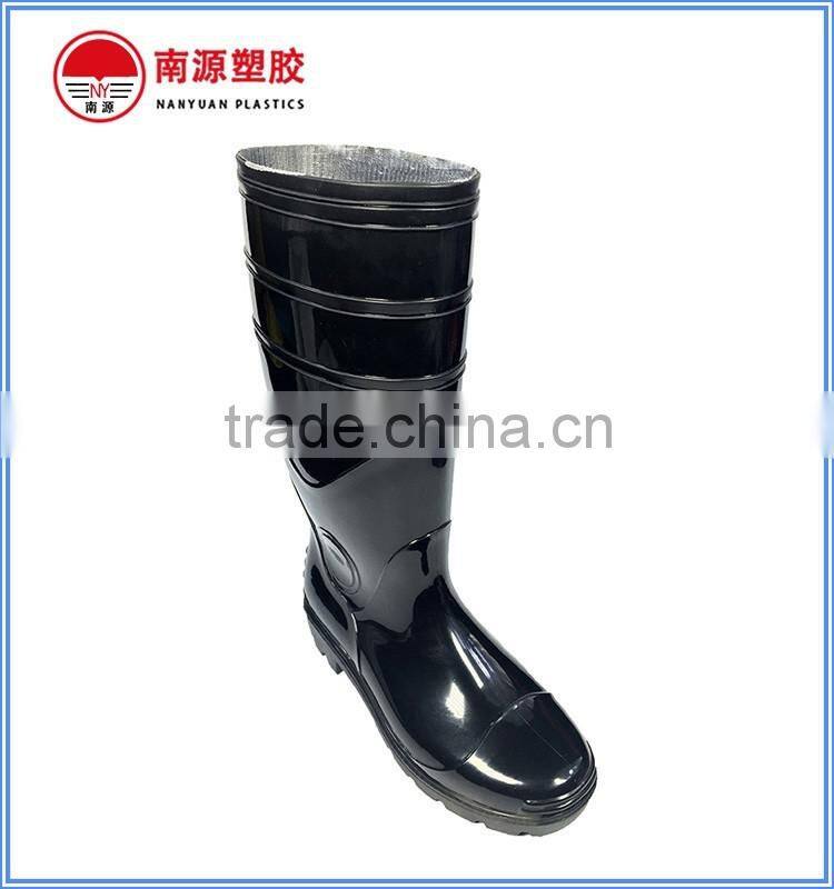 PVC safety working rain boots for men
