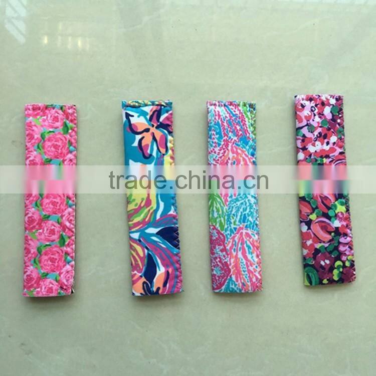 Factory directly sale neoprene popsicle ice sleeves freezer popsicle holders