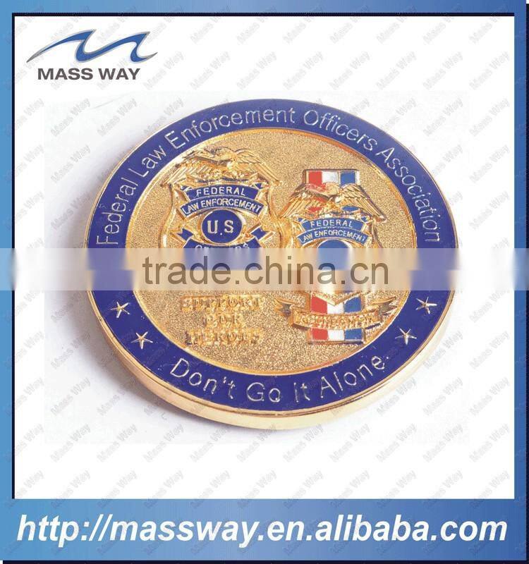 customized 3D mountain shape zinc alloy old color antique pewter coin