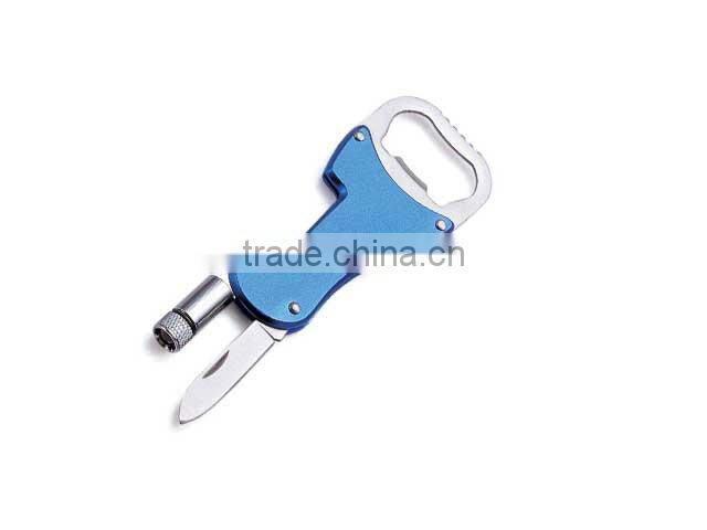 Multi function wine bottle opener with knife for promotional