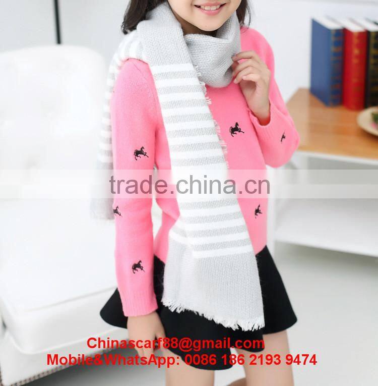 Long cashmere scarf for kids
