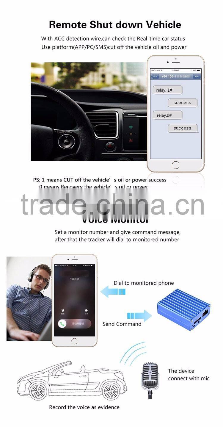 Real-time tracking car vehicle GPS tracker all Aluminum alloy