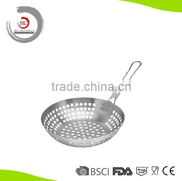 Non-Stick Feature Non-stick Stainless Steel Vegetable / Potato Basket for the Barbecue