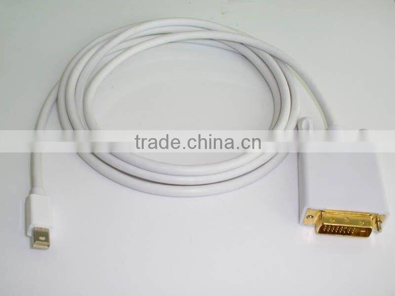 6Ft Thunderbolt Mini Display Port DP to DVI male Adapter Cable