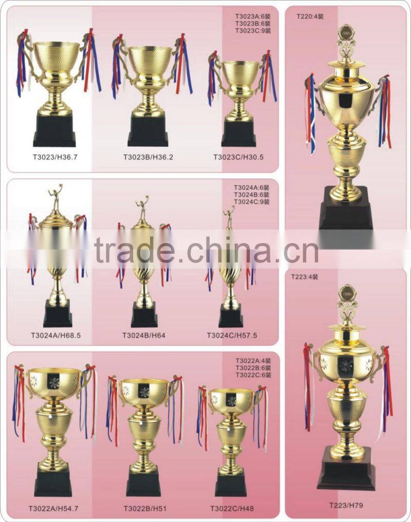 New gold metal craft 3022ABC award trophy