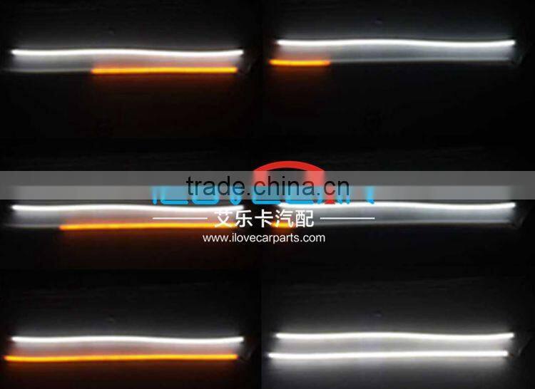 6W/30W dynamic DRL 30CM 60CM 90CM signal lamp LED DRL Sequential DRL running soft strip lamp