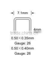 Factory supply staple pin 6/4 good quality lower price (welcome to ask sampels)