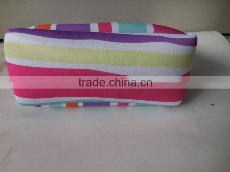 2015 Hot Selling color mixture Neoprene Shopping Bag Soft Folding Storage Bag, Handy Travel Bag