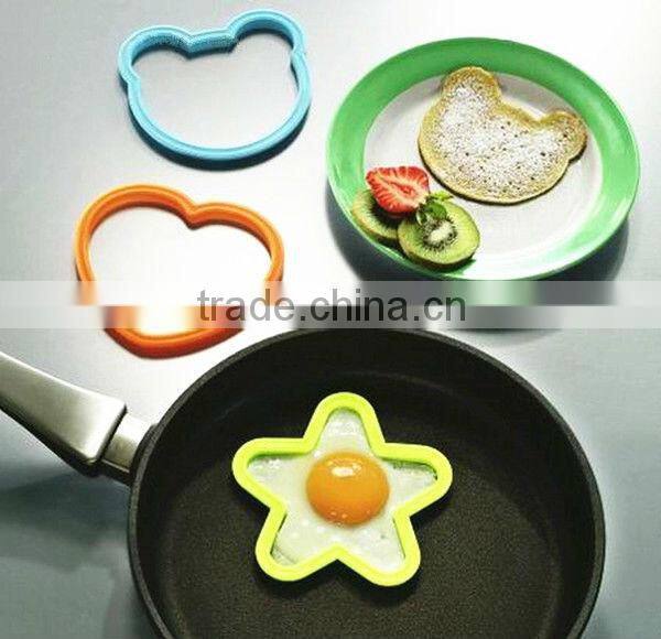 Heart creative shape fried silicone egg ring