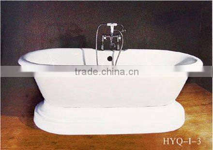 supply drop- in cast iron enamel bathtub