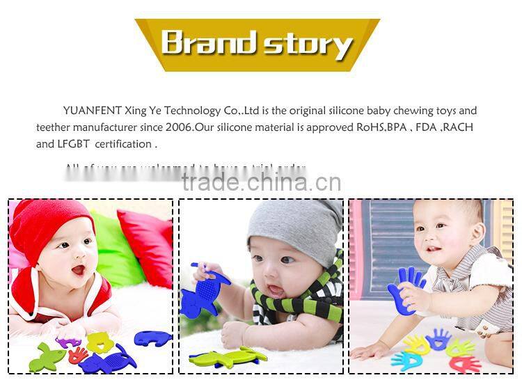 silicone pendant chew educational toys for kids