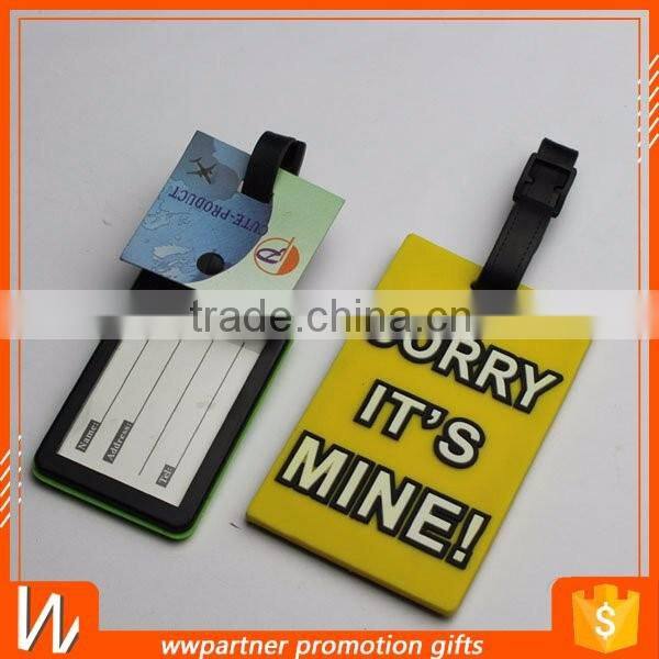 Custom Rubber Luggage Tag Unique Design