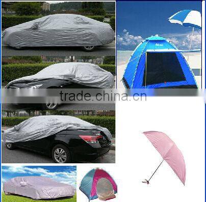 silver coated 210t polyester taffeta