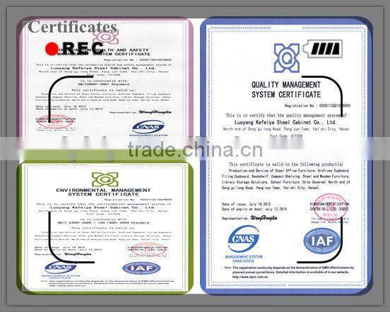 KFY-CB-15 Light Gray Sliding Glass Door Bookcase