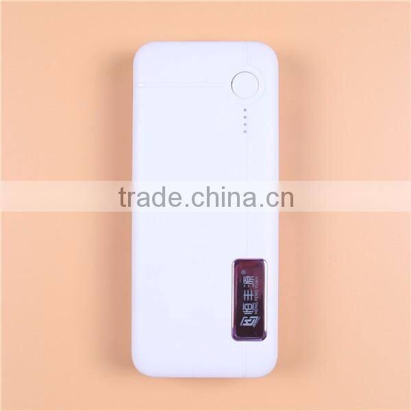 Factory Wholesale 12000mAh 3 USB Power Bank with Torch Light
