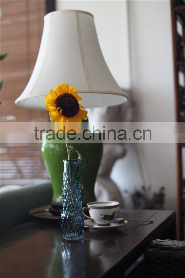 flowersea promotional product colorful glass vase for home decoration