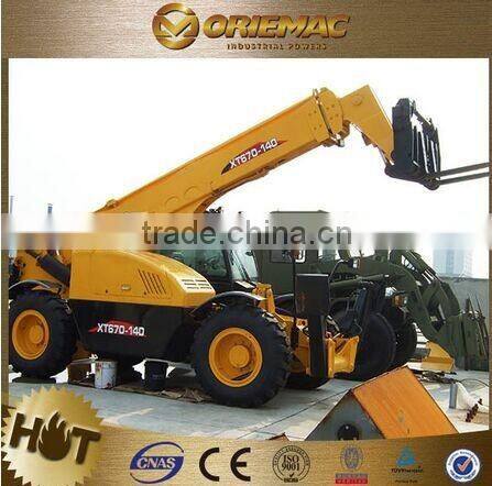 XCMG telehandler telescopic telehandler XT670-140 telescopic forklift