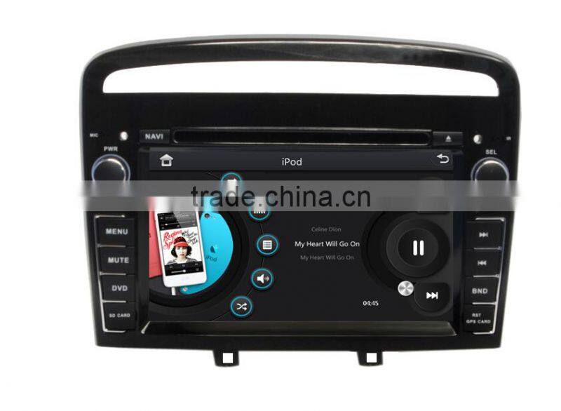 ZESTECH China Factory OEM ODM 2 din car dvd gps for Peugeot 408 with Win CE 6.0 system GPS+DVD+BT+TV+3G+Phone