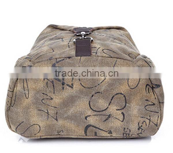 2014 new and hot men backpack fashion canvas backpack bags