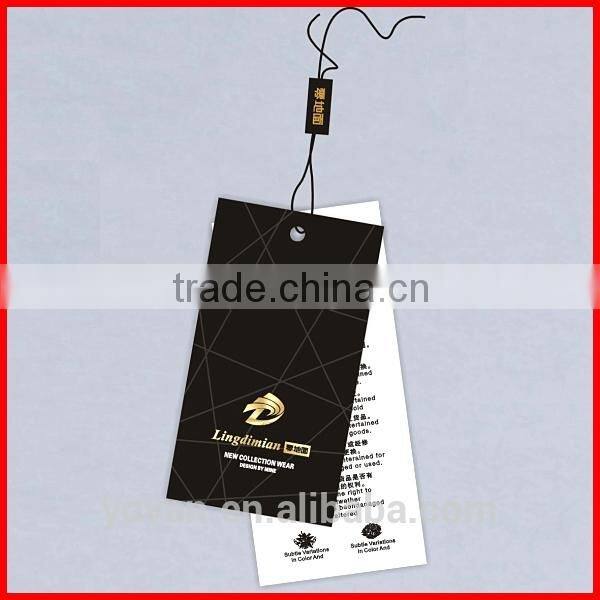Cheap Manufacturers Garment Paper price Hangtags Print Custom Wholesale