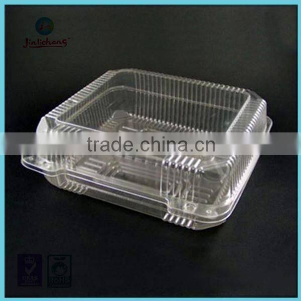 custom Disposable plastic clear round cake box