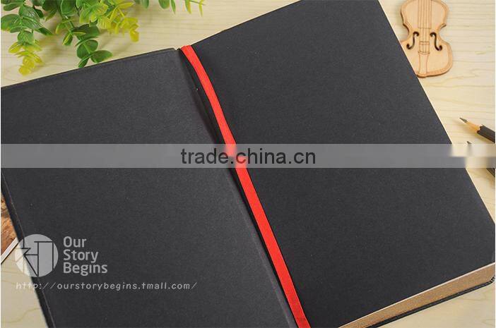 Imitation Leather Thick Notebook With dark color