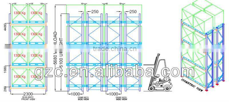Double Deep Selective Pallet Rack