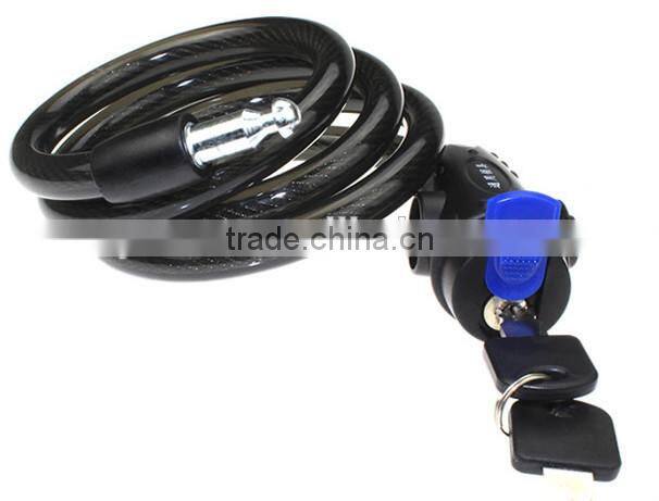 Multicolor mountain bicycle cable lock