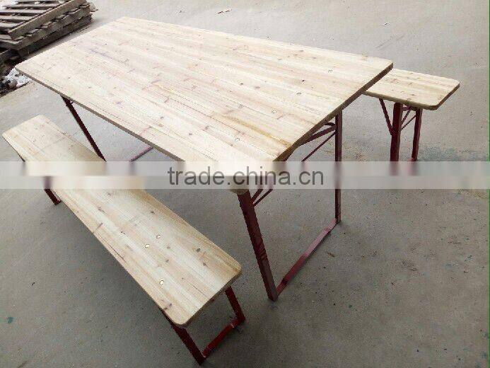 cheap Outdoor folding Wood beer table sets, beer table and bench
