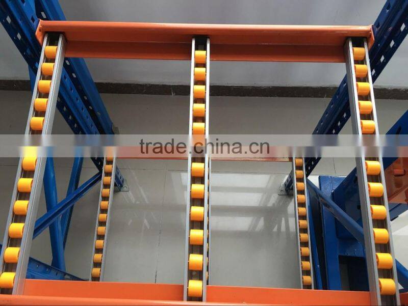 5 tier storage gravity carton flow rack