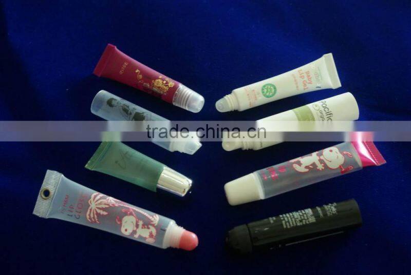 color empty cosmetic soft plastic tubes