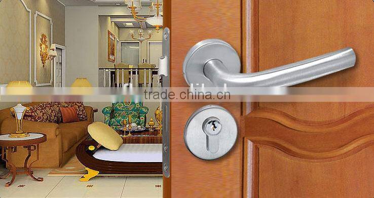 High-quality TRI-CIRCLE Stainless steel wholesale household anti-theft double sided door handle locks, stainless steel handles