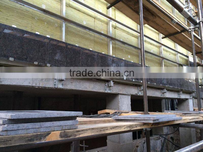 Exterior Facade Wall Cladding Indian Tan Brown Granite Tile