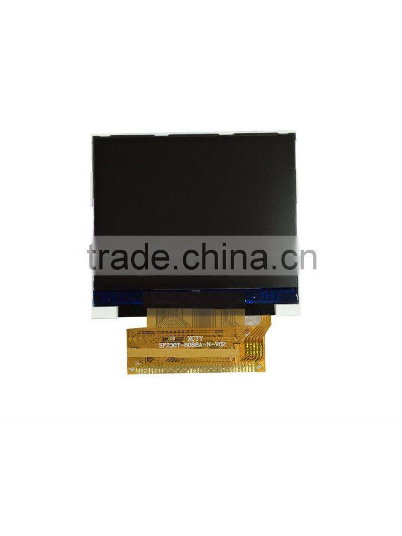 China supplier White LED backlight 2.3 inch TFT LCD display without TP in LCD module