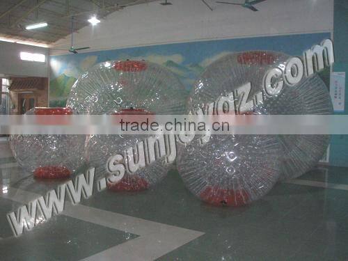 Sunjoy cheap inflatable PVC water zorb ball zorbing human hamster ball for Sale