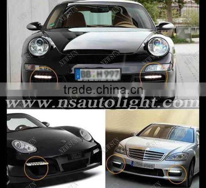 9-16V DC 10W high brightness eagle eyes universal car led daytime running lights with aluminum shell