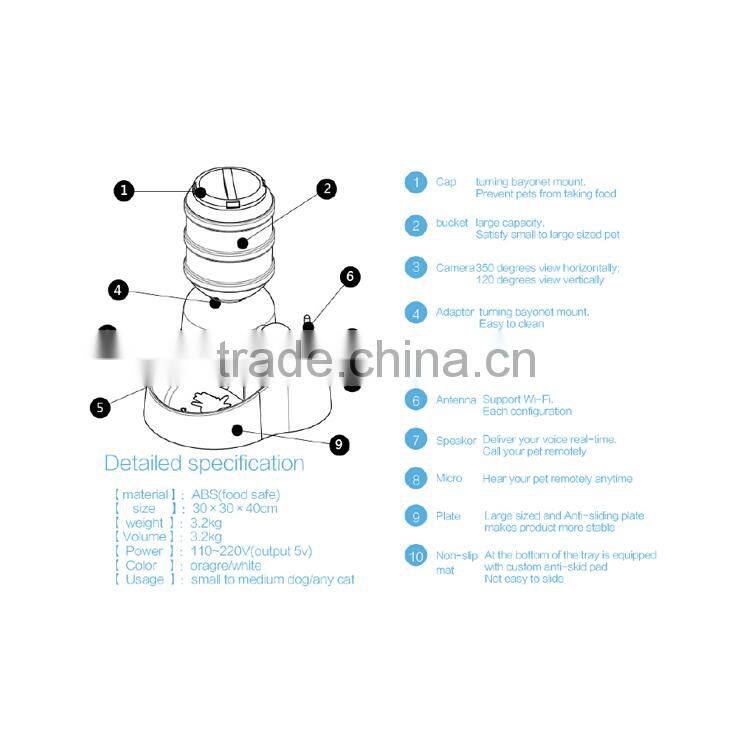 Support iOS&Android System Automatic Pet Feeders and Waterers