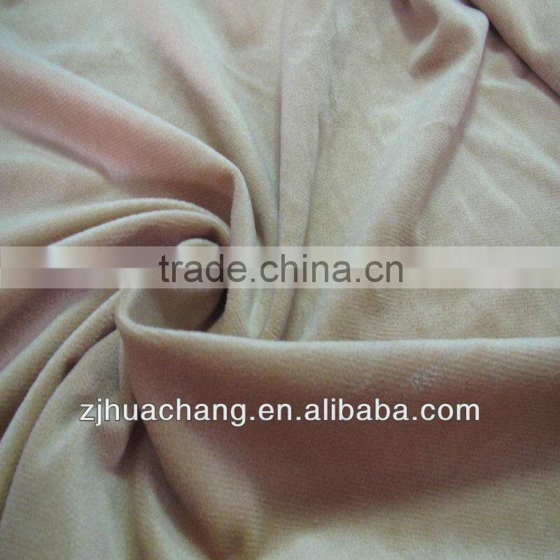 100% Polyester Super Soft Short Floss Velvet Fabric