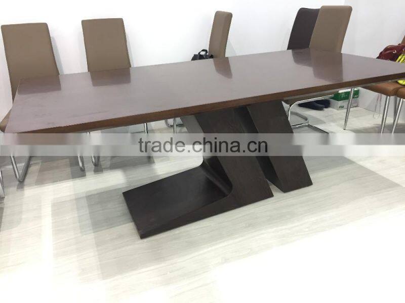 TB 2m latest table TL shape wooden dining table