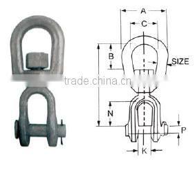 Drop Forged G403 Galvanized Sling Swivel