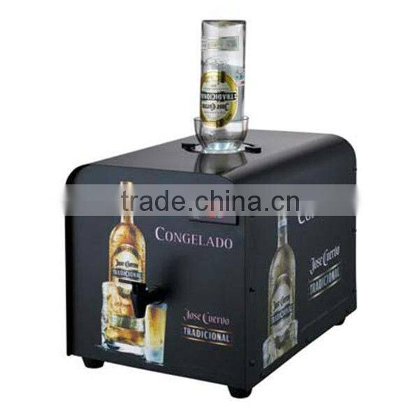 Fashion liquor chiller dispenser mini thermoeletric wine dispenser fridge refrigerated led display wine dispenser