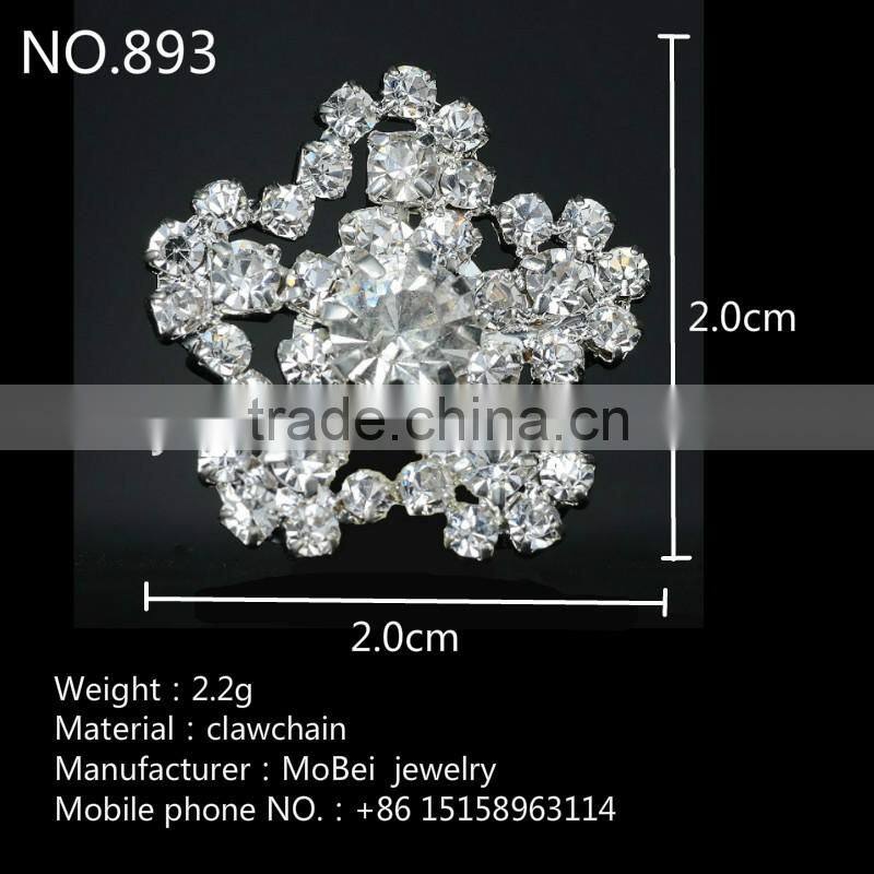 Hot fix aluminum base ceramic and rhinestone applique -893