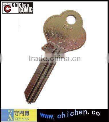 Brass door key