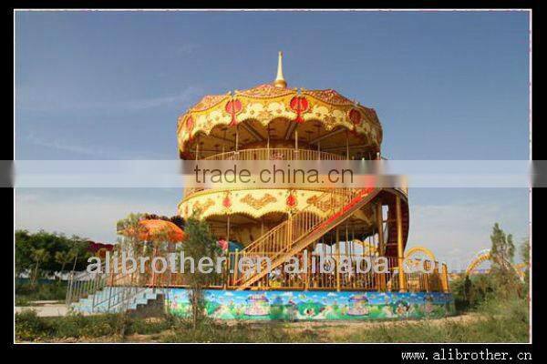 High quality and lower price mini carousel of amusement park rides 6 seats