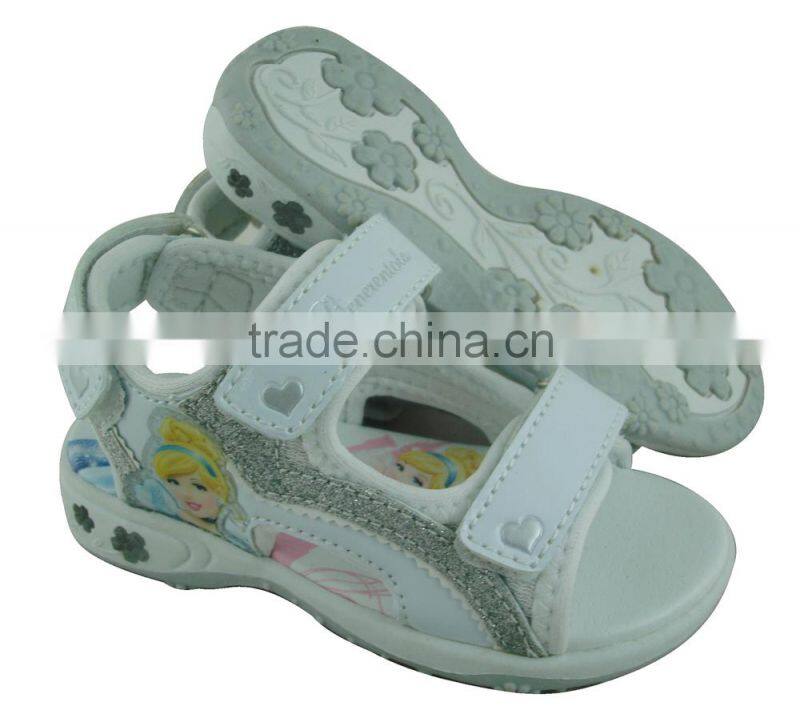 bling 2015 sports girls fancy sandals with flower fairy