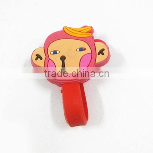 Korean cartoon animal earphone soft PVC coil winder